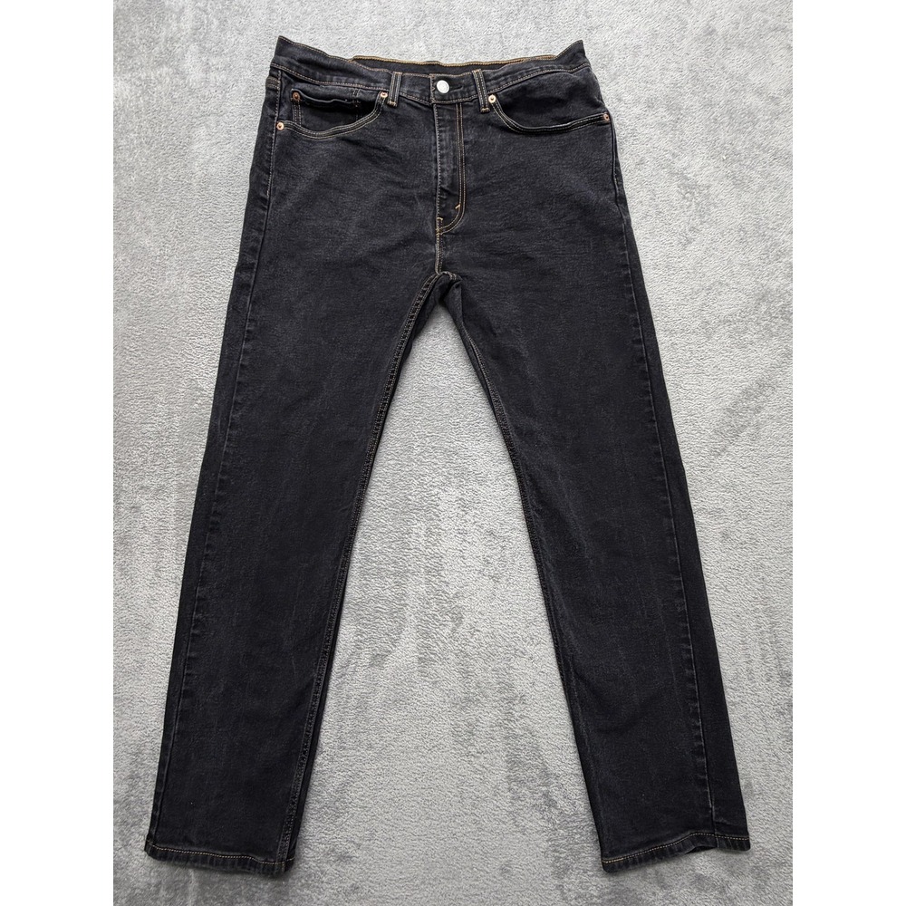 Levis 505 Jeans Mens Measured 34x31 Black Straight